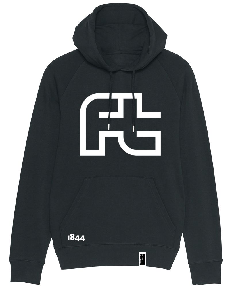 FT 1844 FT Hoodie men black URBAN TEAMWEAR