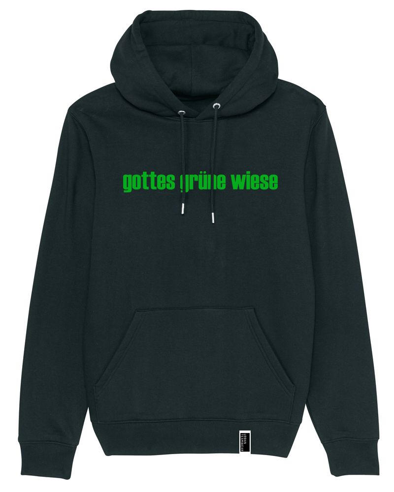 gottes grune wiese Hoodie unisex black URBAN TEAMWEAR