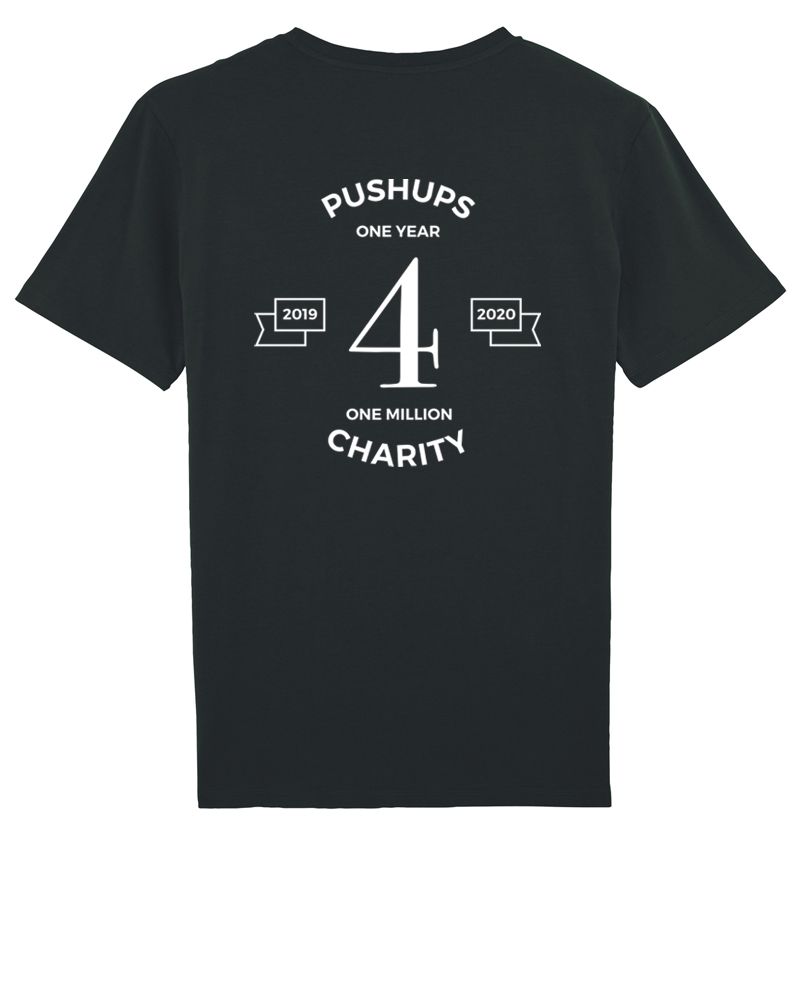 PUSHUPS | Shirt Backprint | unisex | black