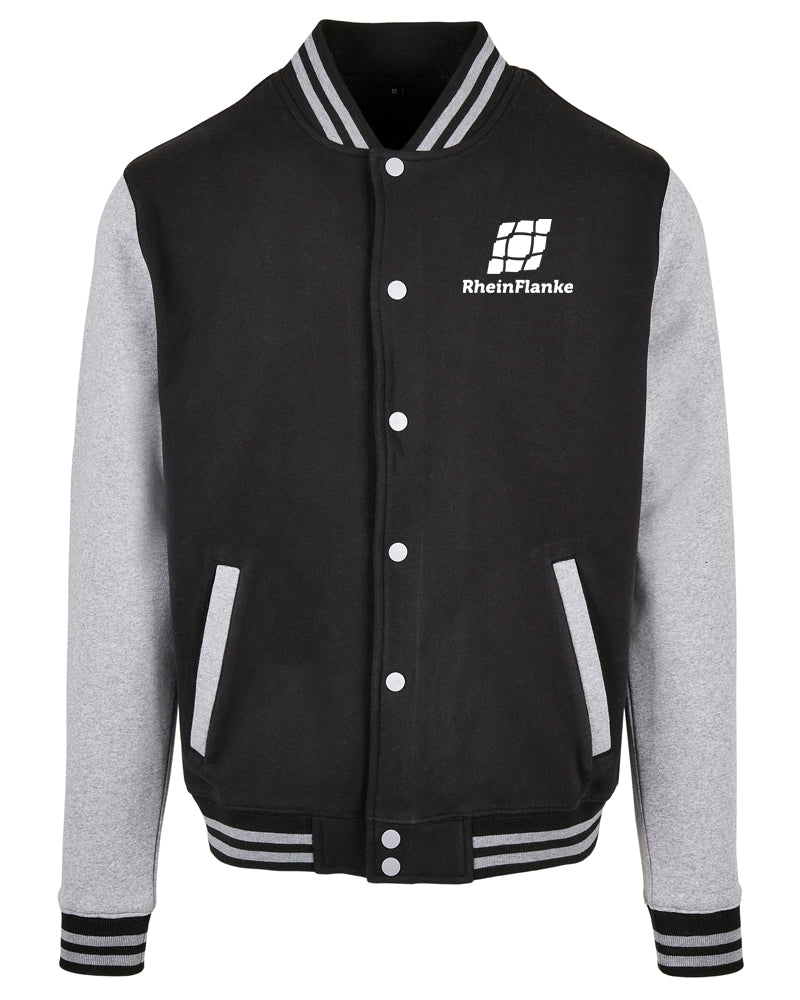 RF | College Jacket mit Backprint | unisex | black/grey
