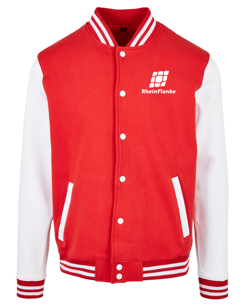 RF | College Jacket mit Backprint | unisex | red/white
