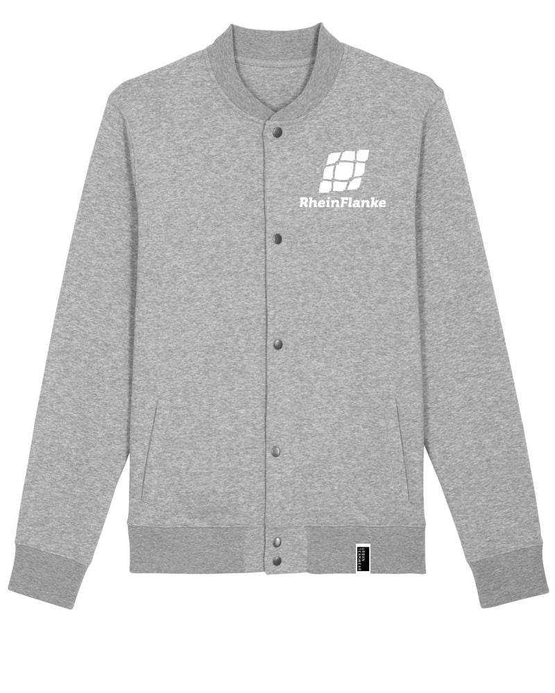 RF | College Jacket mit Backprint | unisex | light grey